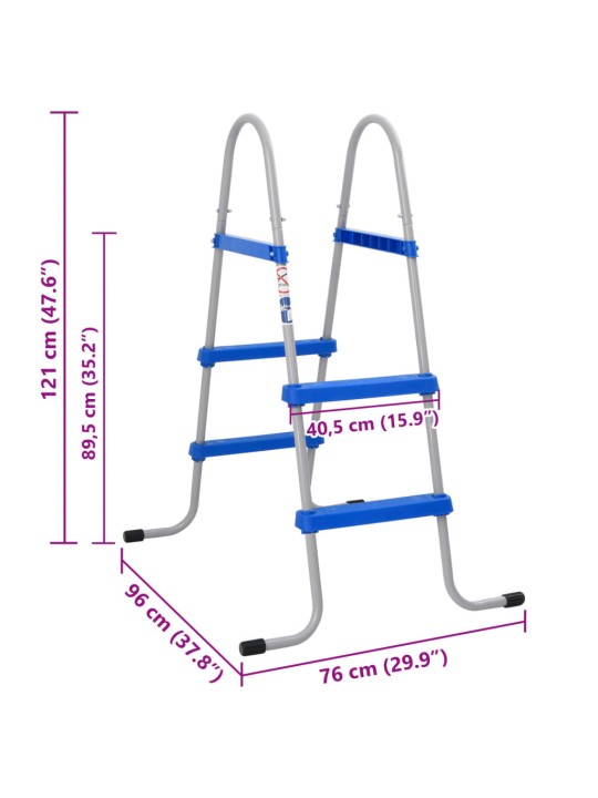Kopetėlės antžeminiam baseinui, 84cm, plienas ir plastikas