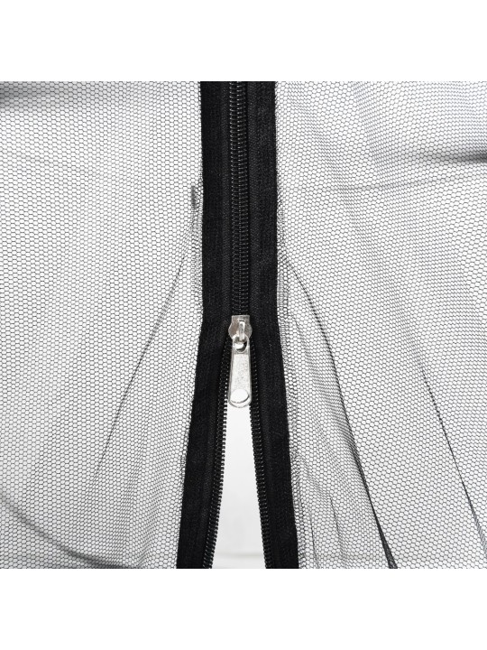 Tinklelis nuo uodų skėčiui, juodas, Φ330x250cm, 220 tinklas