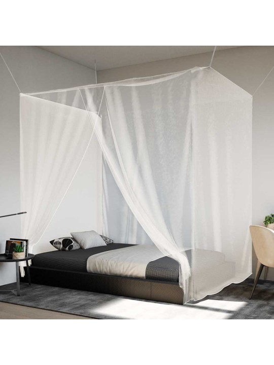 Kabantis tinklelis nuo uodų, baltas, 220x120x150cm, 156 tinklas