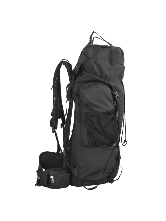 Turistinė kuprinė, juoda, 100L, oksfordo audinys