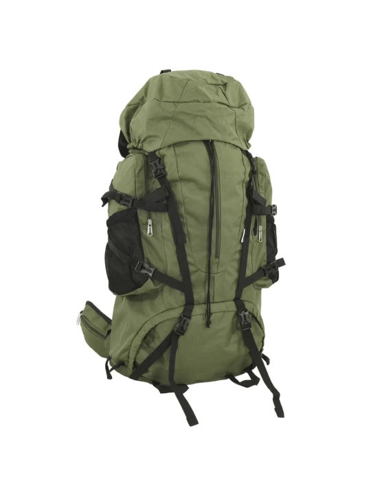 Turistinė kuprinė, uniformnė žalia, 100L, oksfordo audinys