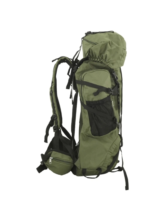 Turistinė kuprinė, uniformnė žalia, 100L, oksfordo audinys