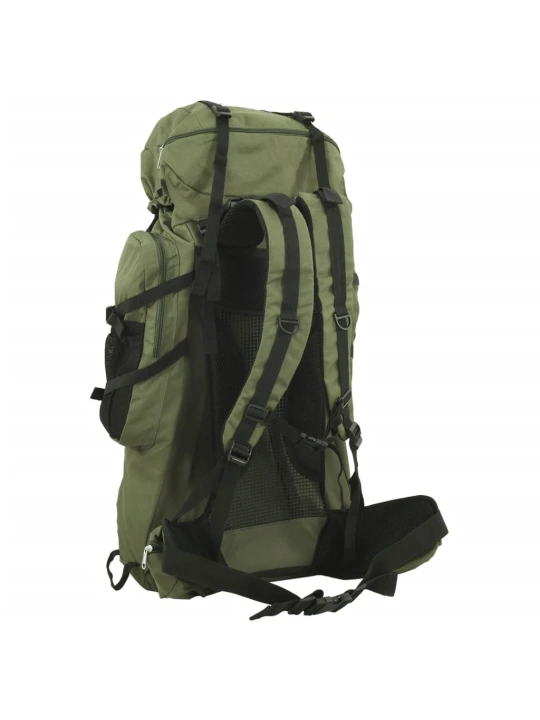 Turistinė kuprinė, uniformnė žalia, 100L, oksfordo audinys
