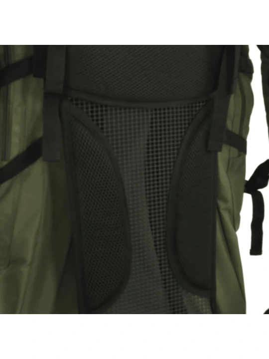 Turistinė kuprinė, uniformnė žalia, 100L, oksfordo audinys