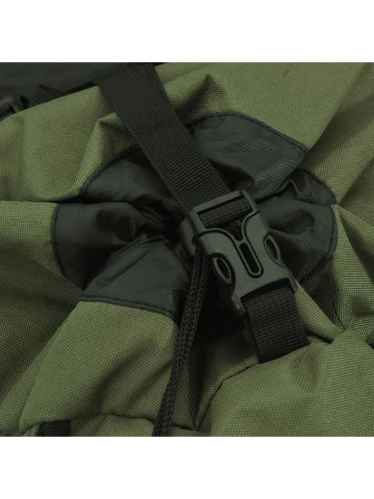 Turistinė kuprinė, uniformnė žalia, 100L, oksfordo audinys