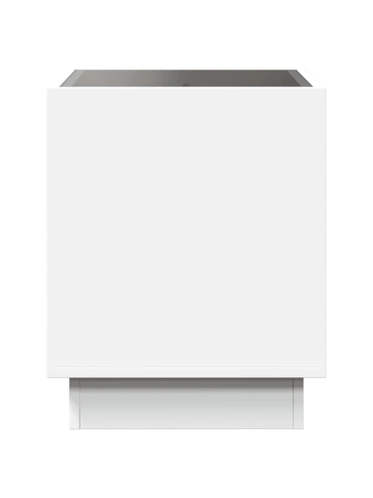 Kavos staliukas su Infinity LED lemputėmis, baltas, 40x40x50cm