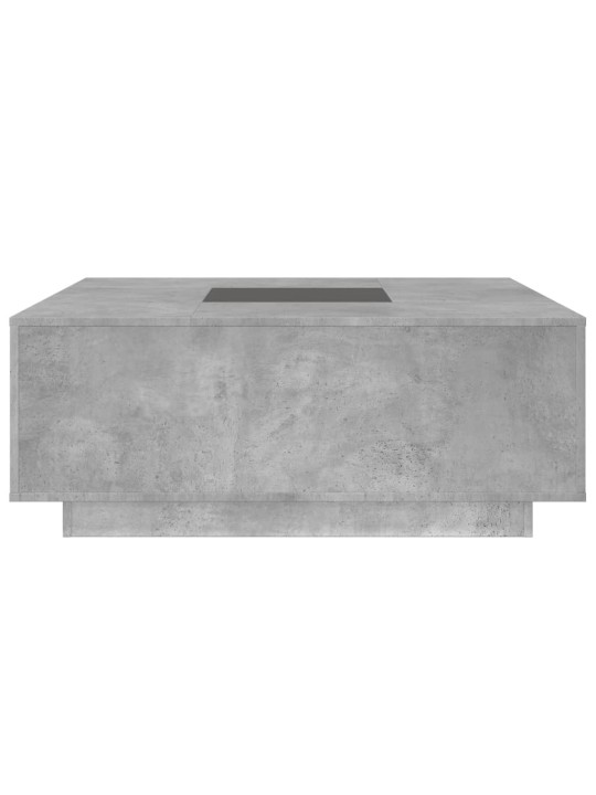 Kavos staliukas su Infinity LED, betono, 100x100x40cm
