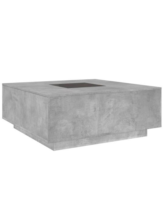 Kavos staliukas su Infinity LED, betono, 100x100x40cm
