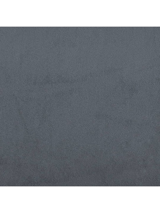 Lovos rėmas, tamsiai pilkos spalvos, 80x200cm, aksomas