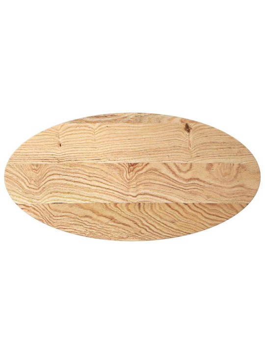 Stalviršis, 100x50x2 cm, ąžuolo medienos masyvas, ovalo formos
