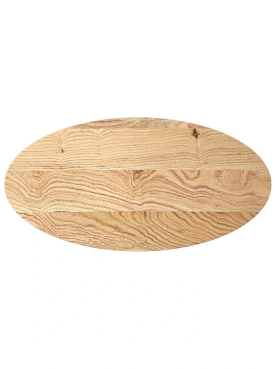 Stalviršis, 100x50x2 cm, ąžuolo medienos masyvas, ovalo formos