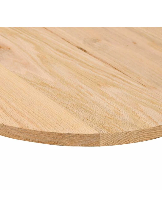 Stalviršis, 100x50x2 cm, ąžuolo medienos masyvas, ovalo formos