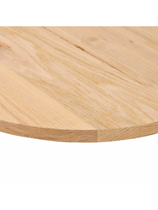 Stalviršis, 120x60x2 cm, ąžuolo medienos masyvas, ovalo formos