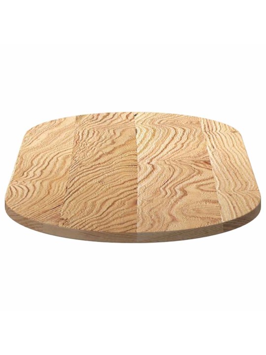 Stalviršis, 100x50x2 cm, ąžuolo medienos masyvas, ovalo formos