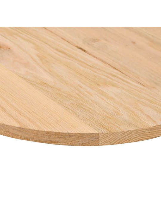 Stalviršis, 120x60x2 cm, ąžuolo medienos masyvas, ovalo formos