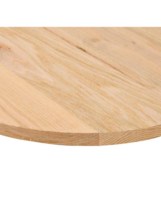 Stalviršis, 140x60x2 cm, ąžuolo medienos masyvas, ovalo formos