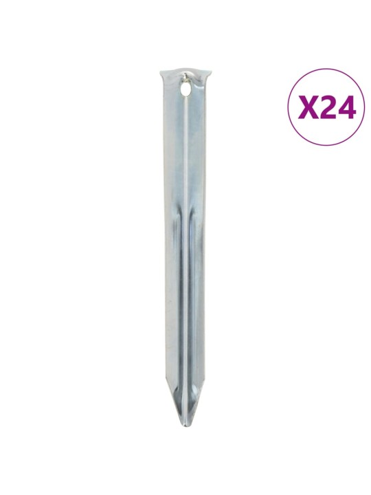 Palapinės kaiščiai, 24vnt., 17cm, skersmuo 20mm, plienas