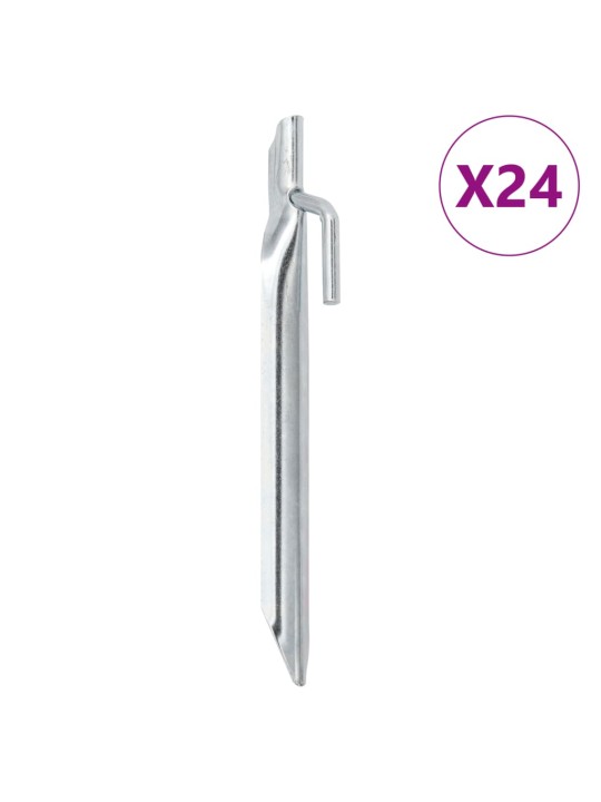 Palapinės kaiščiai, 24vnt., 17cm, skersmuo 20mm, V forma