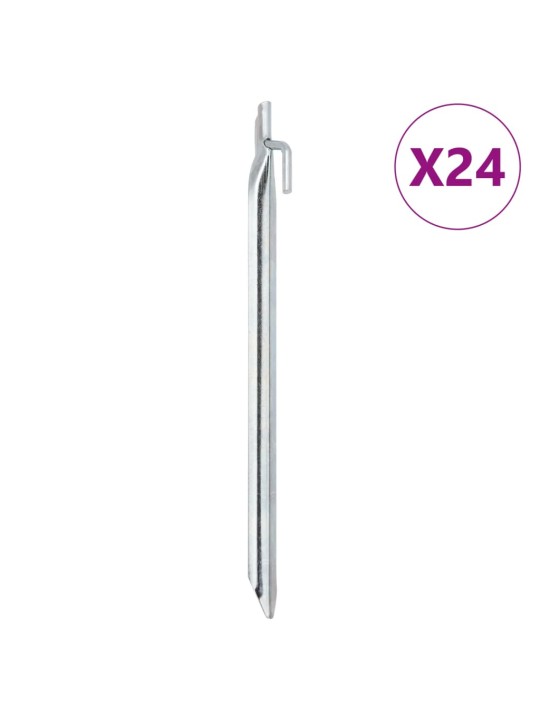 Palapinės kaiščiai, 24vnt., 29,5cm, skersmuo 20mm, V forma