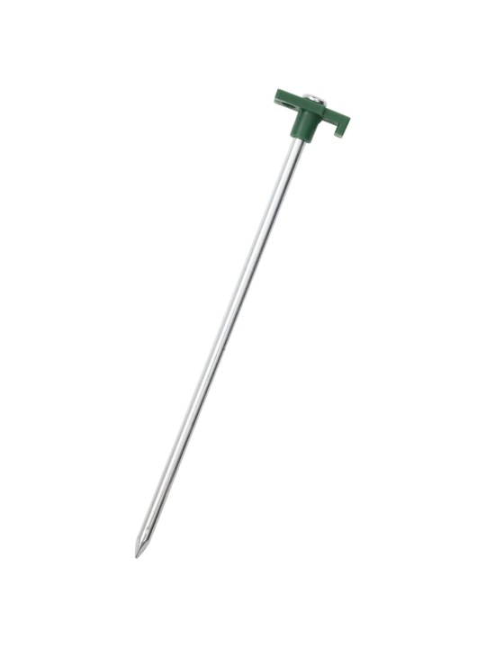 Palapinės kaiščiai, 12vnt., 25cm, skersmuo 7mm, plienas ir PP