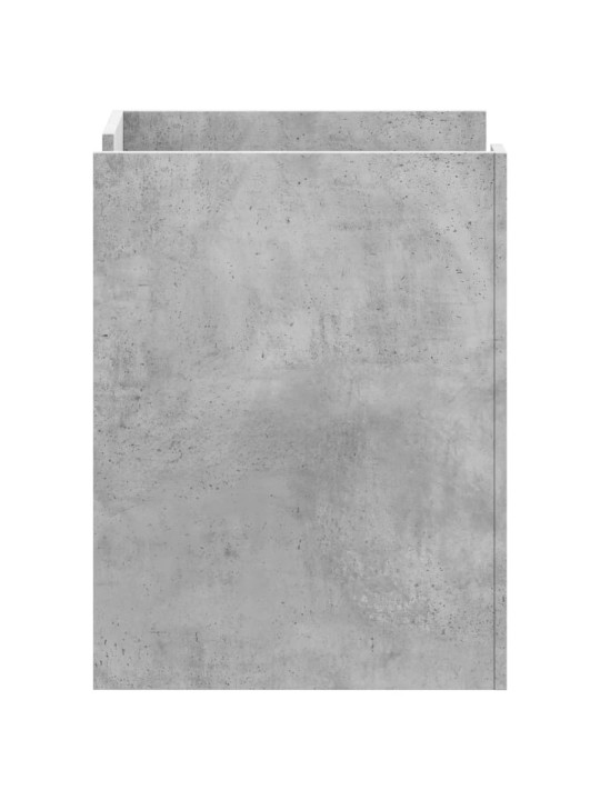 Naktinė spintelė, betono pilka, 45x50x65cm, apdirbta mediena