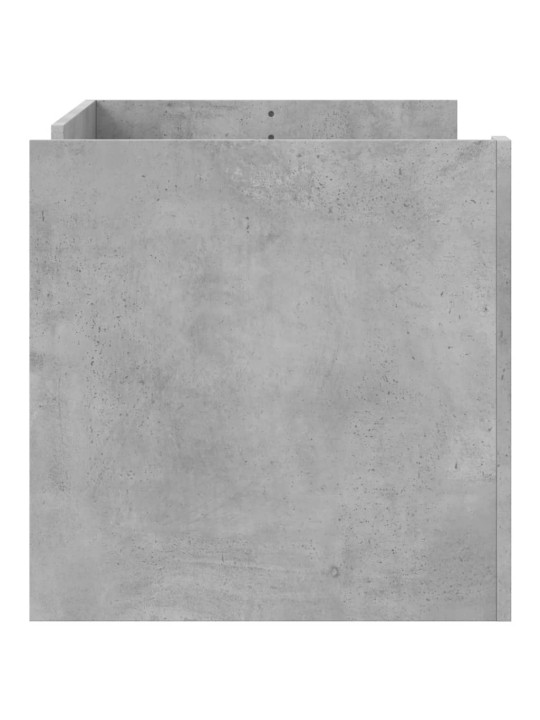 Kavos staliukas, betono pilkas, 100x50x50cm, apdirbta mediena