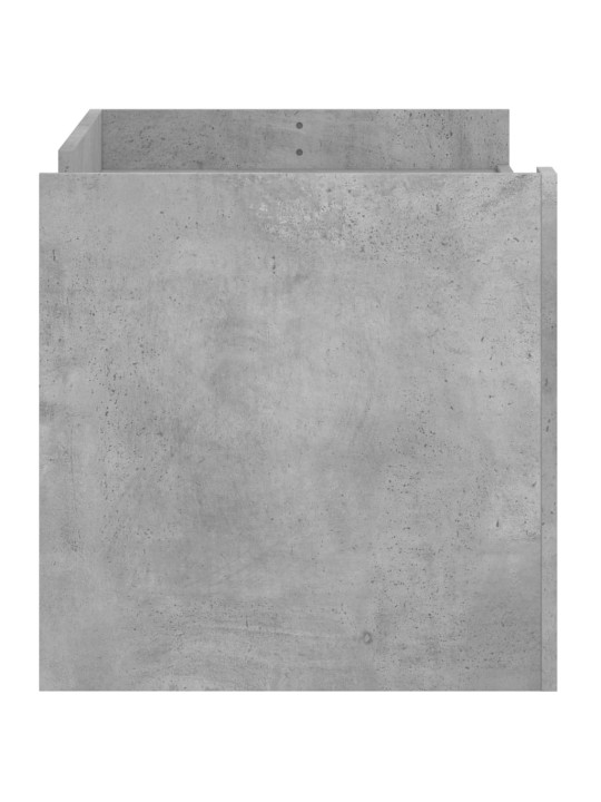 Kavos staliukas, betono pilkas, 100x50x50cm, apdirbta mediena