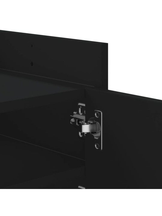 Televizoriaus spintelė, juodos spalvos, 100x35x40cm, mediena