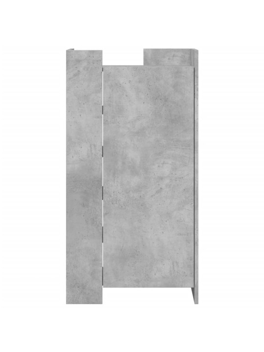 Spintelė batams, betono pilka, 52x37,5x100cm, apdirbta mediena