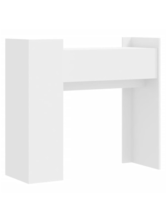 Konsolinis staliukas, baltas, 100x35x90cm, apdirbta mediena