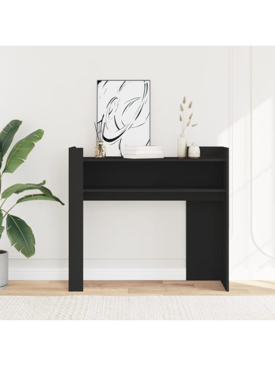 Konsolinis staliukas, juodas, 100x35x90cm, apdirbta mediena