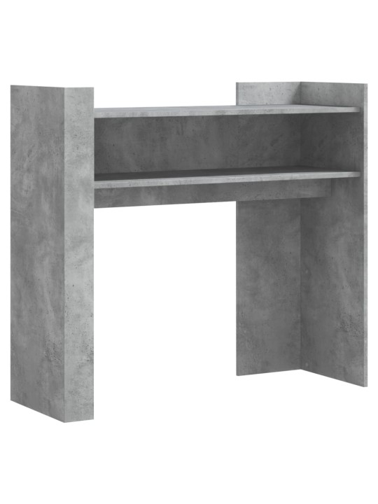 Konsolinis staliukas, betono, 100x35x90cm, apdirbta mediena