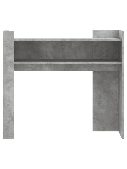 Konsolinis staliukas, betono, 100x35x90cm, apdirbta mediena