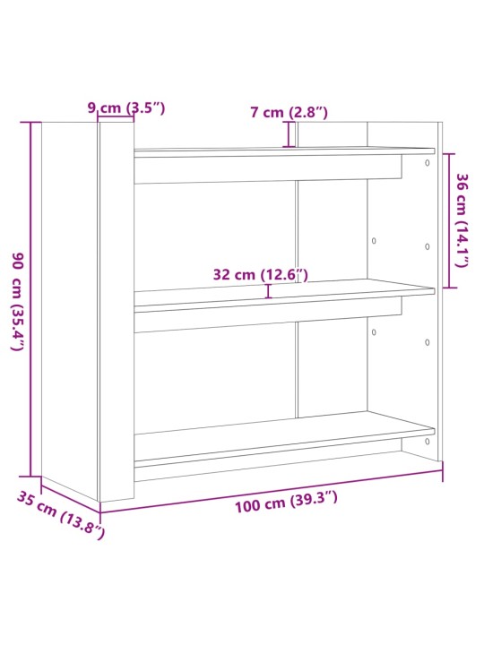Konsolinis staliukas, juodas, 100x35x90cm, apdirbta mediena