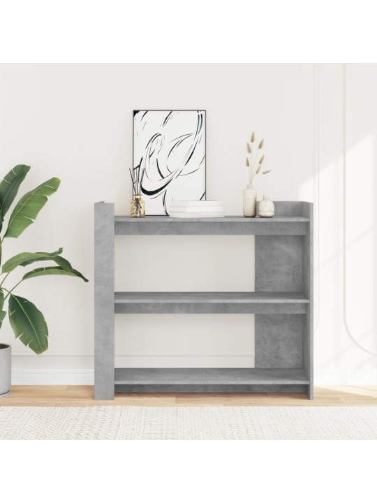Konsolinis staliukas, betono, 100x35x90cm, apdirbta mediena
