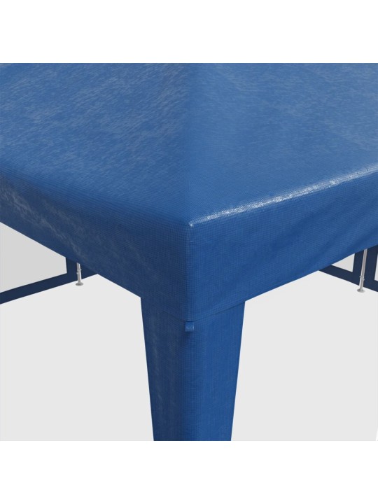 Proginė palapinė su 8 tinklinėmis sienomis, mėlyna, 4x4m, HDPE