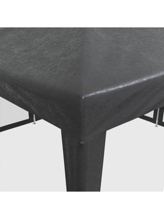 Proginė palapinė su 8 sienomis, antracito, 4x4m, HDPE