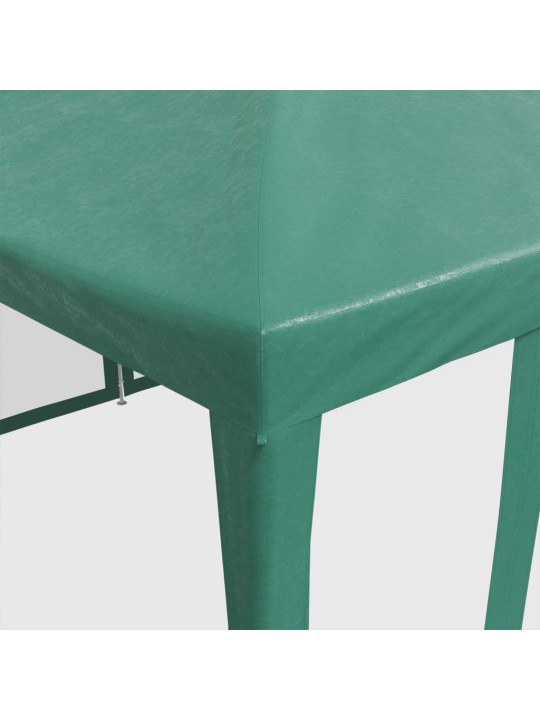 Proginė palapinė su 10 tinklinėmis sienomis, žalia, 6x4m, HDPE