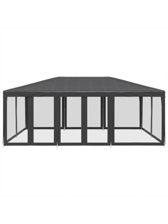 Proginė palapinė su 10 sienomis, antracito, 6x4m, HDPE