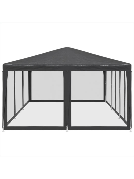 Proginė palapinė su 10 sienomis, antracito, 6x4m, HDPE