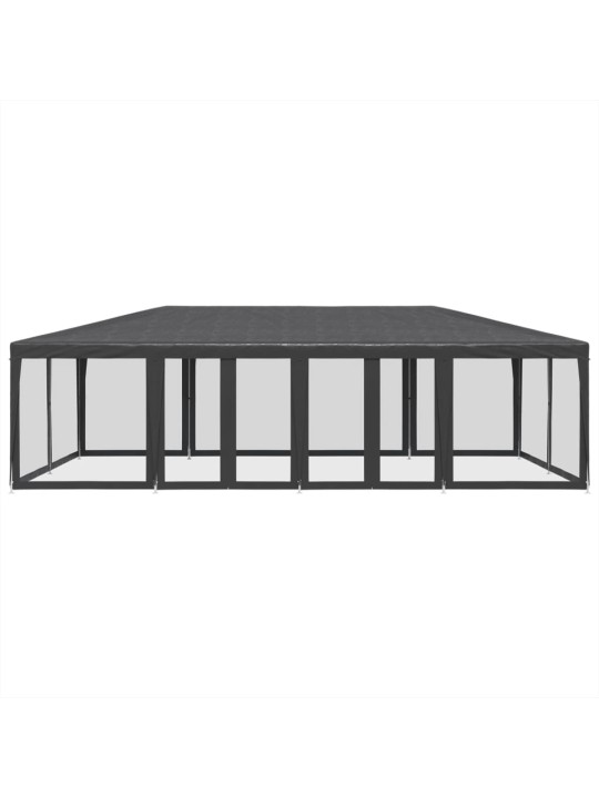 Proginė palapinė su 12 sienomis, antracito, 8x4m, HDPE