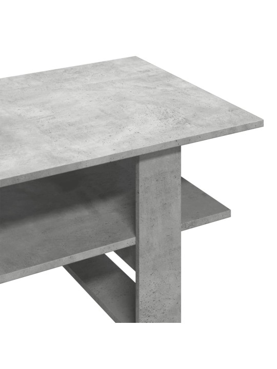 Kavos staliukas, betono pilkas, 102x55x42cm, apdirbta mediena