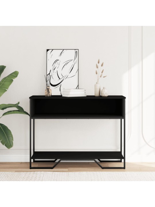 Konsolinis staliukas, juodas, 100x35x74,5cm, apdirbta mediena