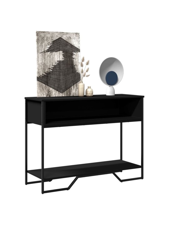 Konsolinis staliukas, juodas, 100x35x74,5cm, apdirbta mediena