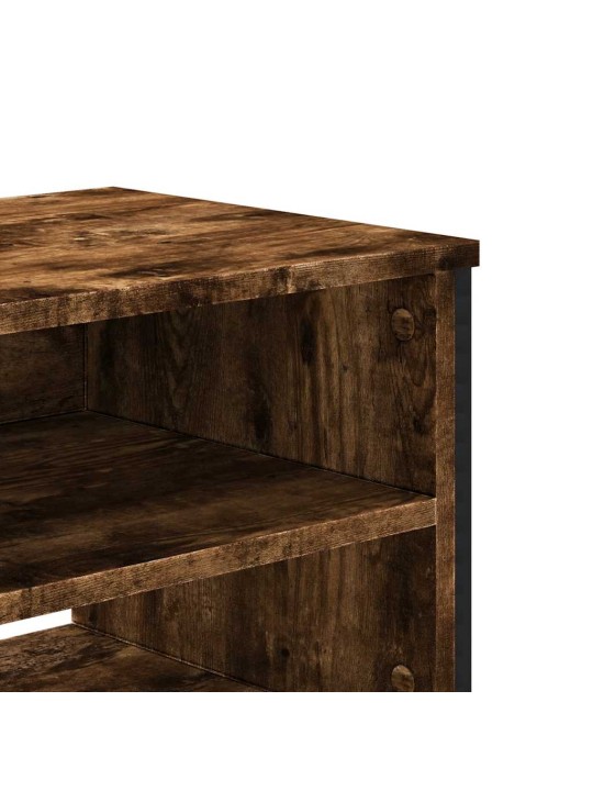 Televizoriaus spintelė, dūminio ąžuolo, 122x34x41cm, mediena