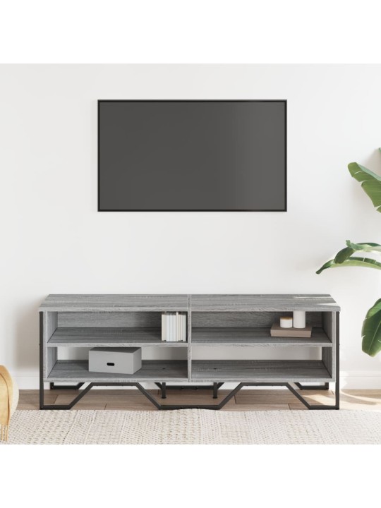 Televizoriaus spintelė, pilka ąžuolo, 122x34x41cm, mediena