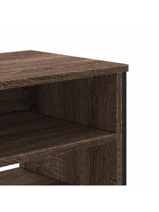 Televizoriaus spintelė, ruda ąžuolo, 122x34x41cm, mediena
