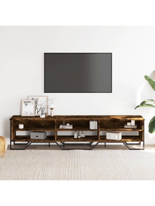 Televizoriaus spintelė, dūminio ąžuolo, 180x34x41cm, mediena