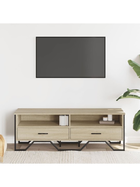 Televizoriaus spintelė, ąžuolo, 122x34x41cm, apdirbta mediena