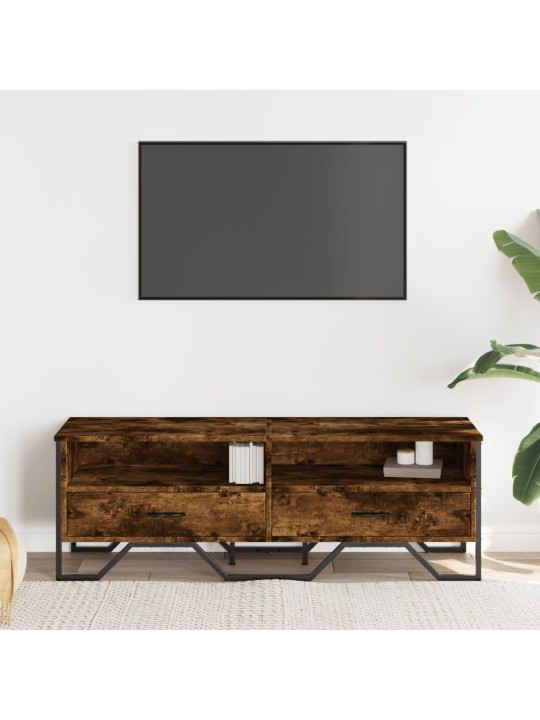 Televizoriaus spintelė, dūminio ąžuolo, 122x34x41cm, mediena